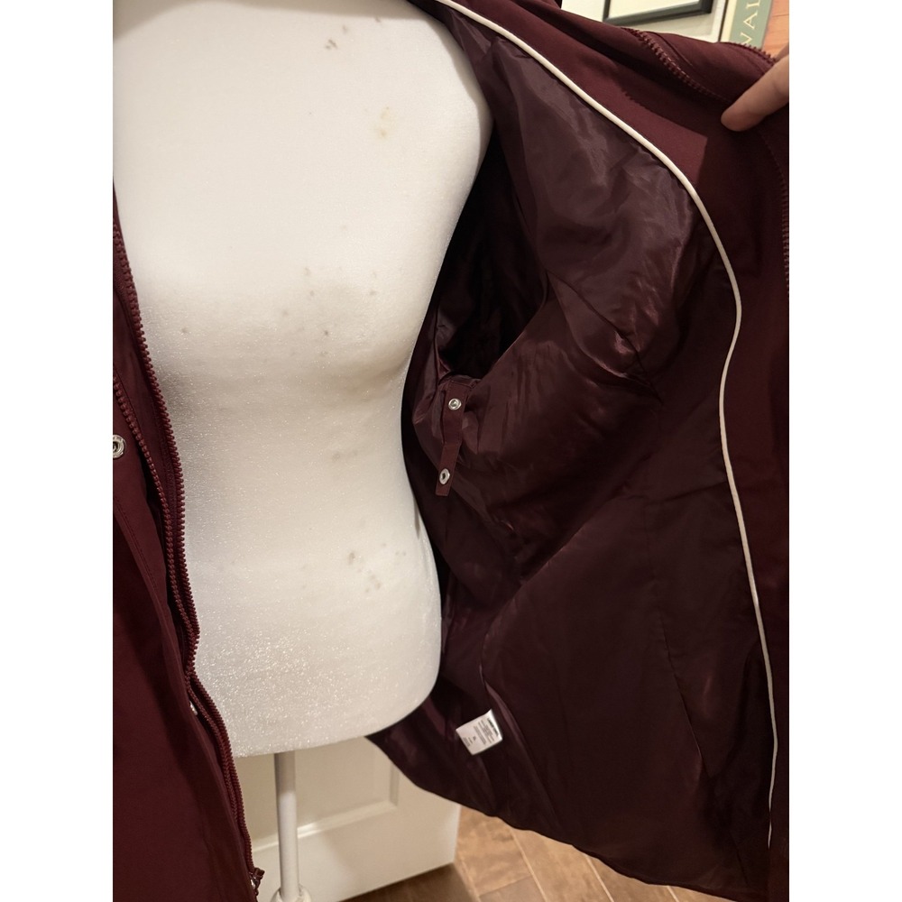 Lands' End Women's 3-in-1 Systems Jacket Outer Shell Only -‎ Maroon, Size XL - Picture 5 of 15